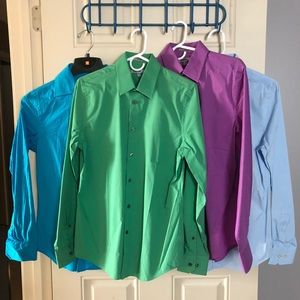 Express fitted new dress shirts - 4 shirt bundle